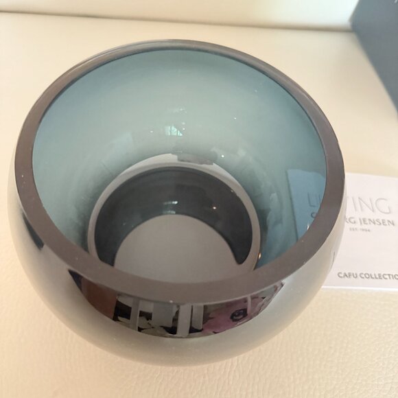 NIB GEORGE JENSEN LIVING CAFU COLLECTION BOWL HANDMADE GLASS - Picture 5 of 9